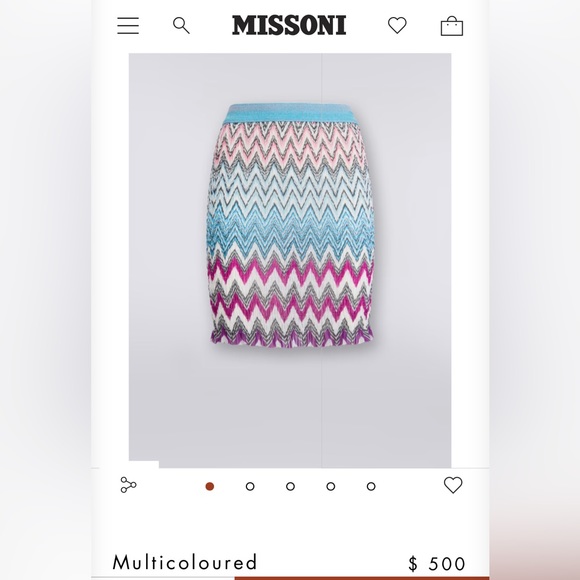MISSONI original - multi patterned skirt - Picture 3 of 3